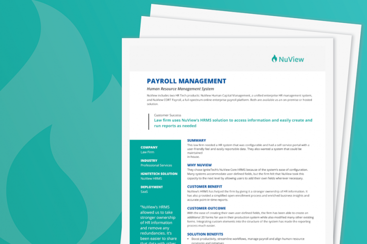 NuView HRMS Use Case: Law Firm