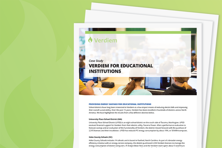 Verdiem for Educational Institutions Case Study