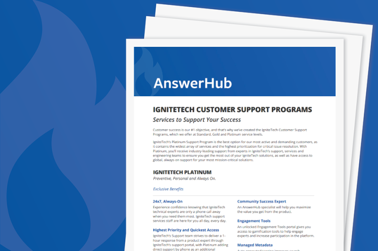 AnswerHub Support Services