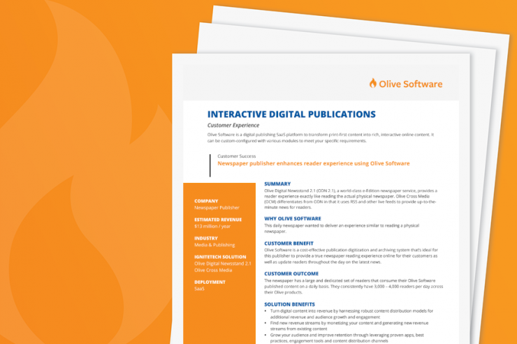 Olive Use Case: Digital Publishing