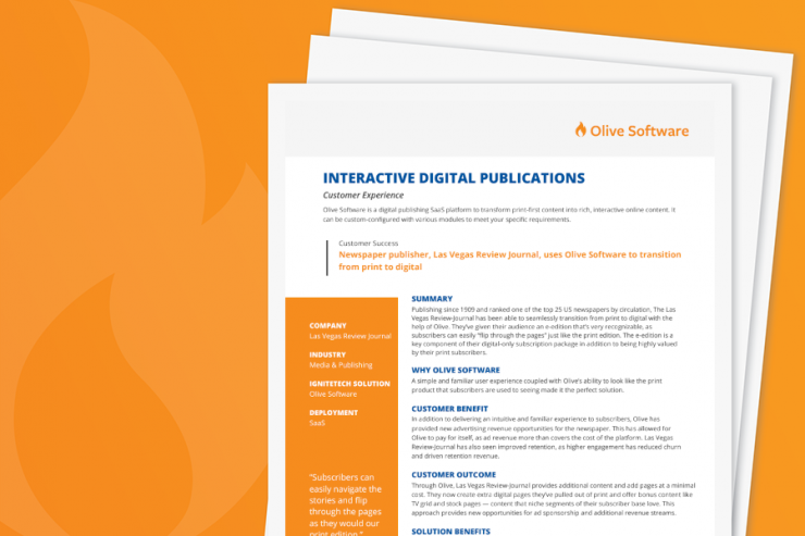 Olive Las Vegas Review Journal Use Case: Digital Publishing