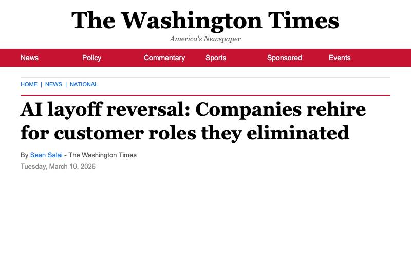 IgniteTech CEO Eric Vaughan quoted in Washington Times on the...